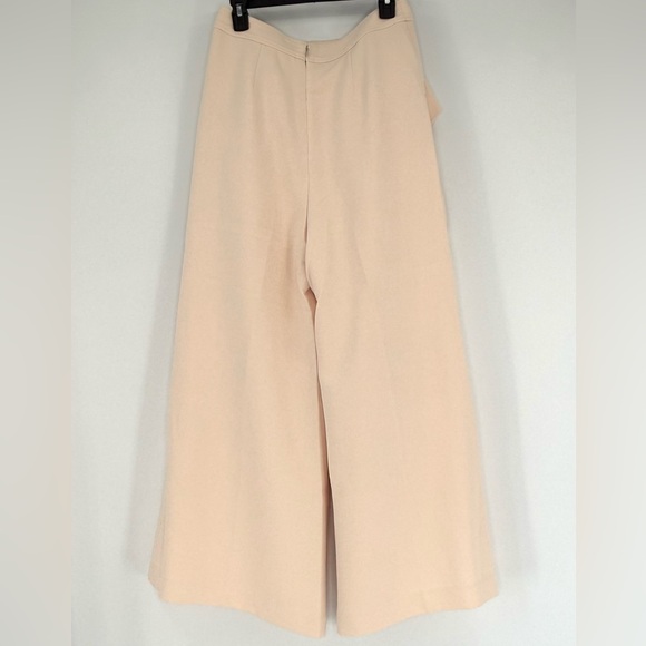 Reiss Dion Wide-Leg Cut-Out Waist Trouser Pant Jumpsuit, Pale Pink, Size 6, NWOT - Picture 10 of 15